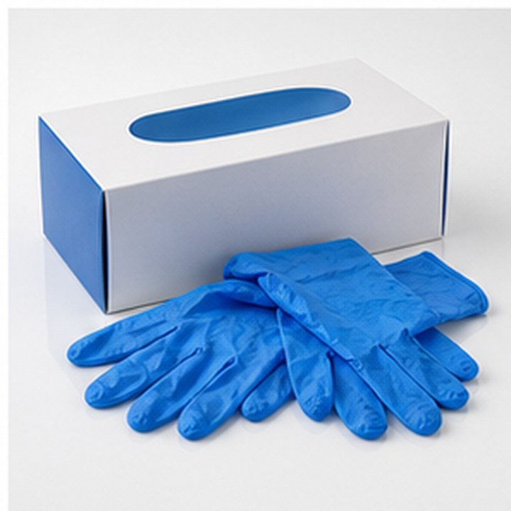Foto referencial de Guantes de nitrilo