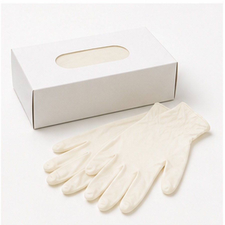 Foto referencial de Guantes de latex con o sin polvo
